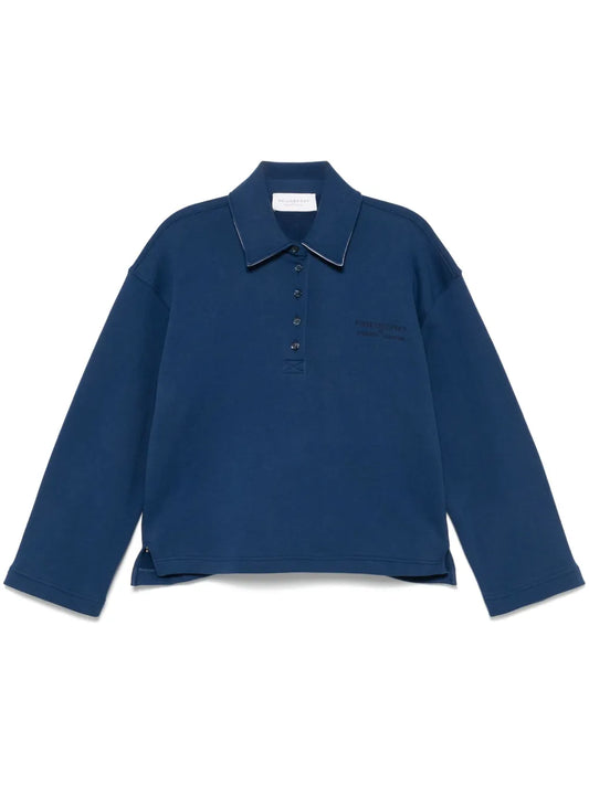 Logo-Embroidered Polo Top