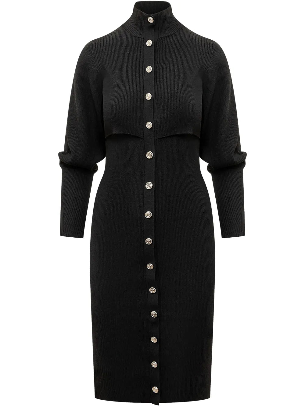 Buttoned Knit Dress