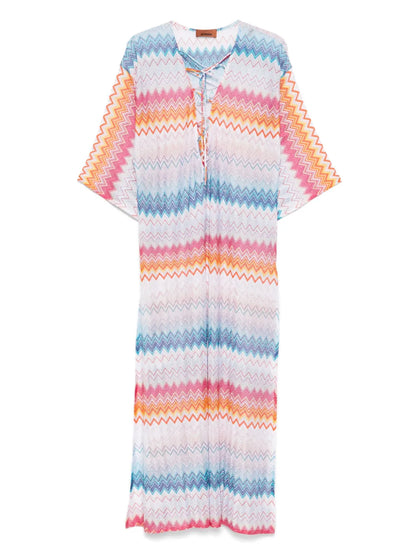 Zigzag Lamé Maxi Dress