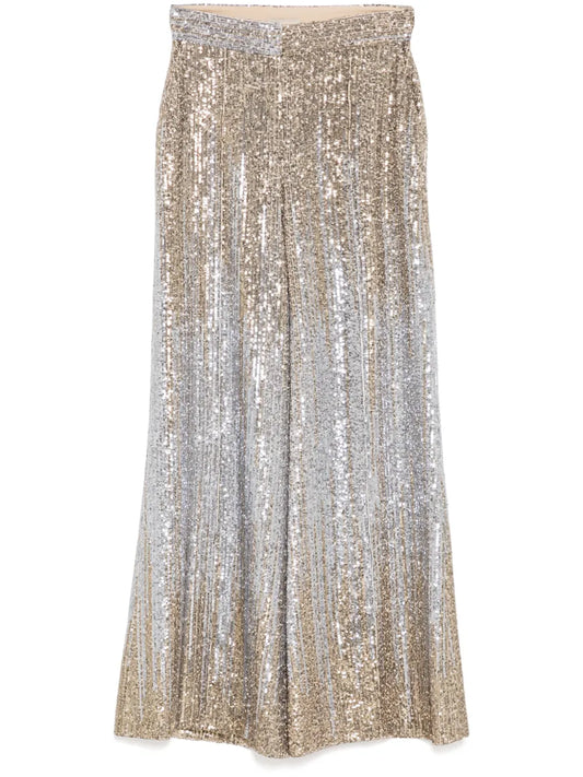 Gradient-Sequinned Trousers