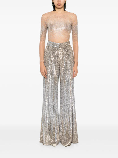 Gradient-Sequinned Trousers