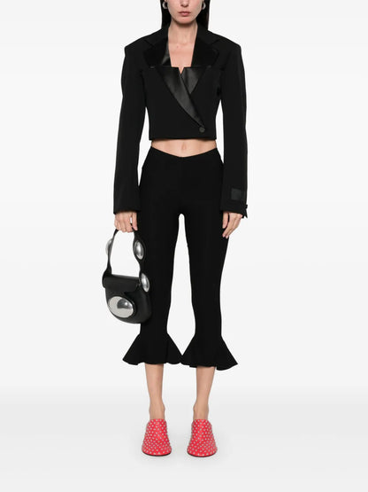 Double-Breasted Cropped Blazer