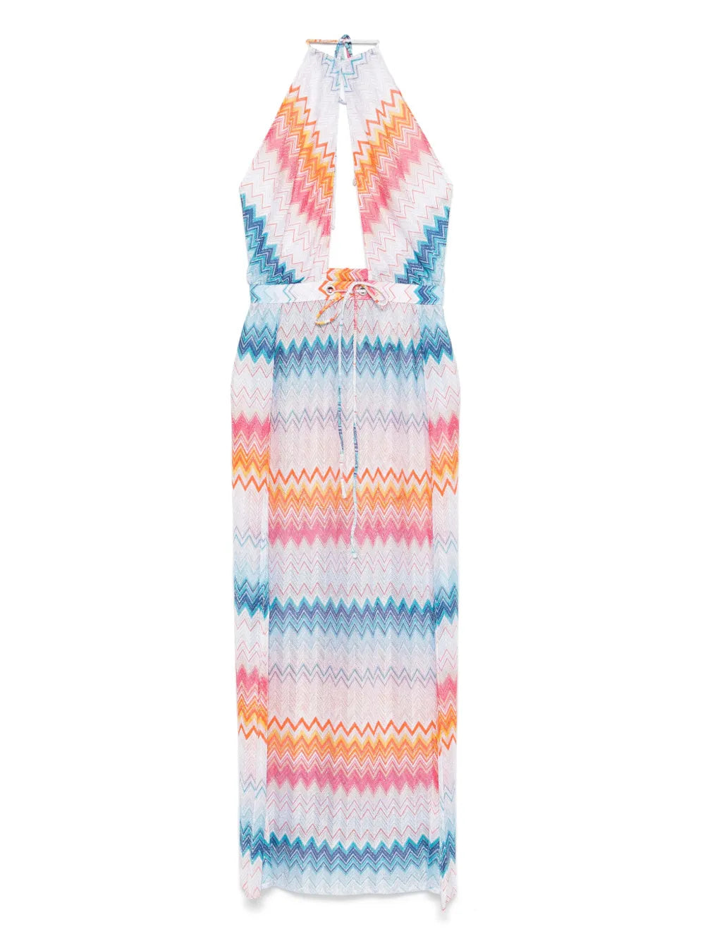Zigzag Lamé Maxi Dress