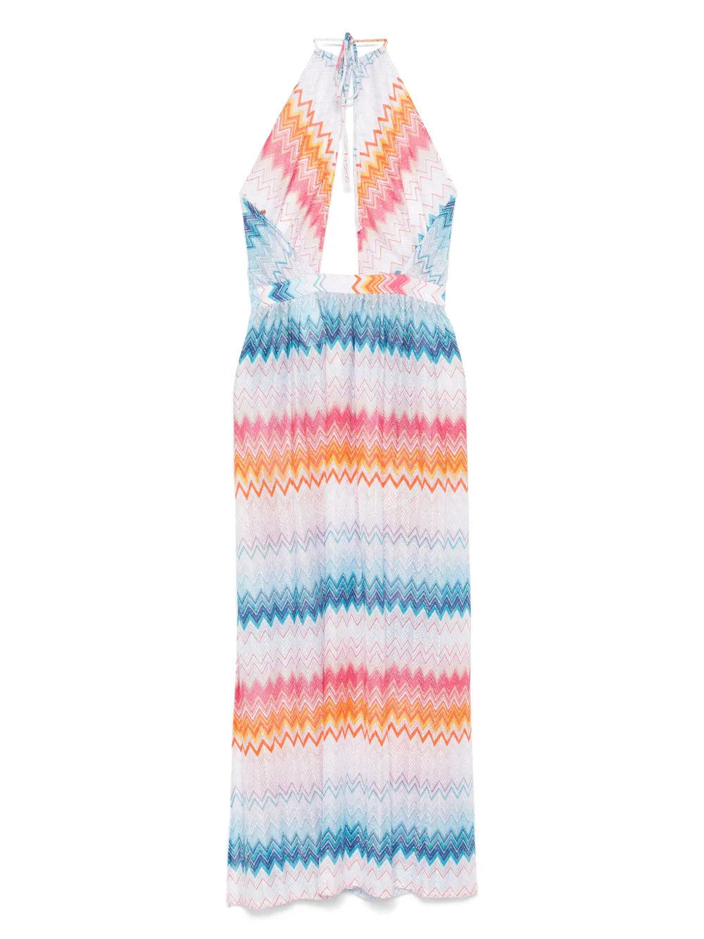 Zigzag Lamé Maxi Dress