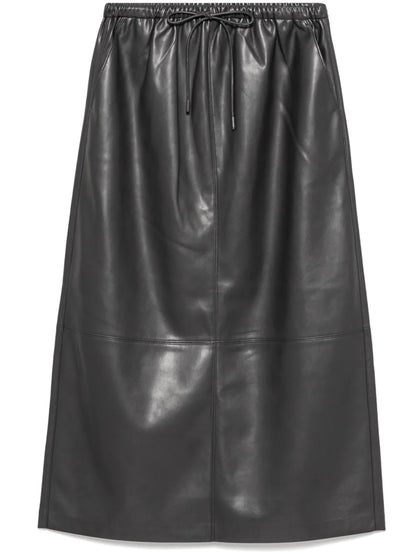 Faux-Leather Skirt