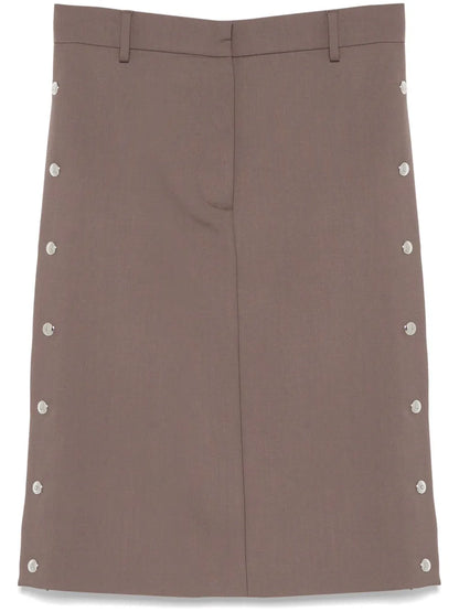 Studded Midi Skirt