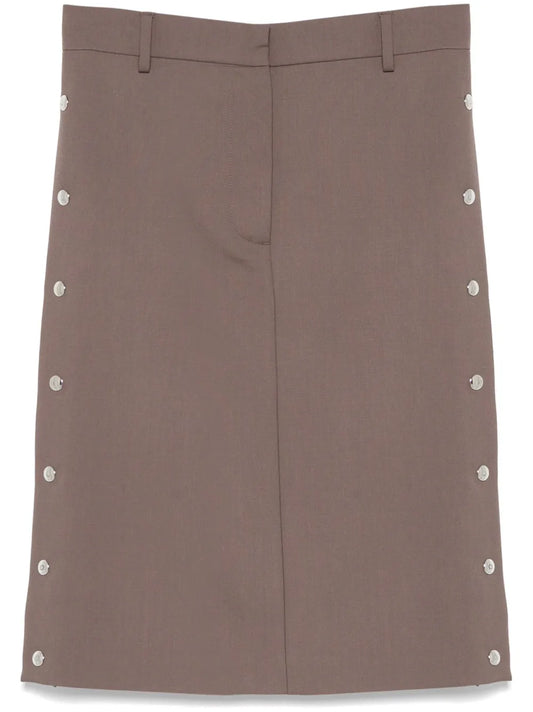 Studded Midi Skirt