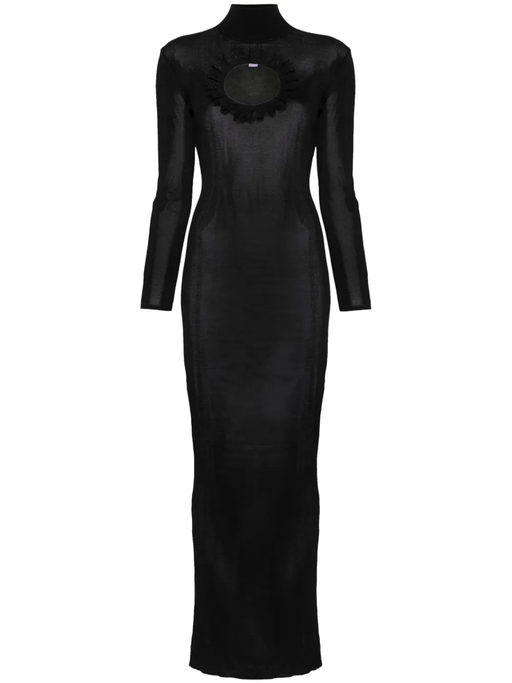 Cut Out-Detail Knitted Maxi Dress
