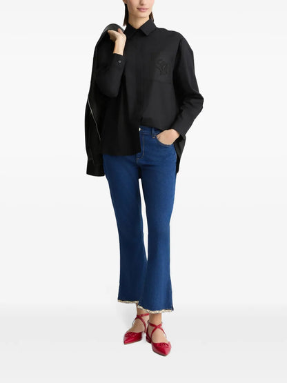 Cropped Bootcut Jeans