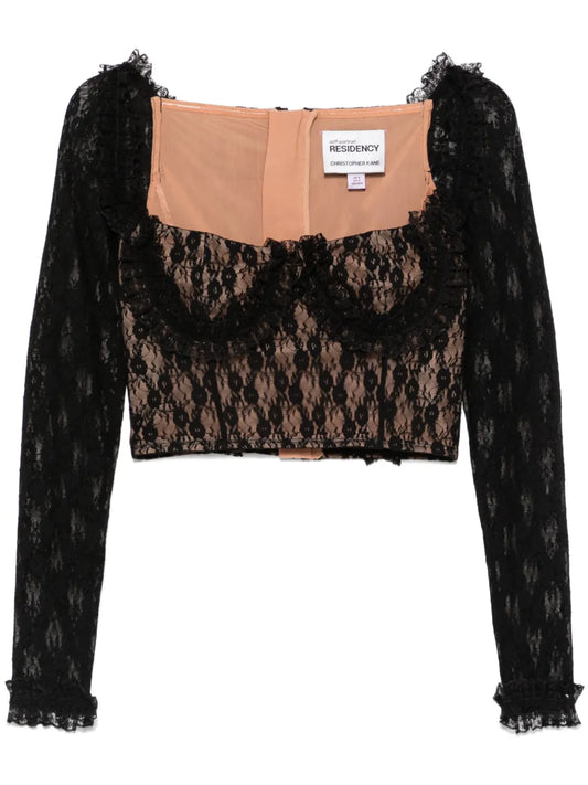 Lace Ruffle Top