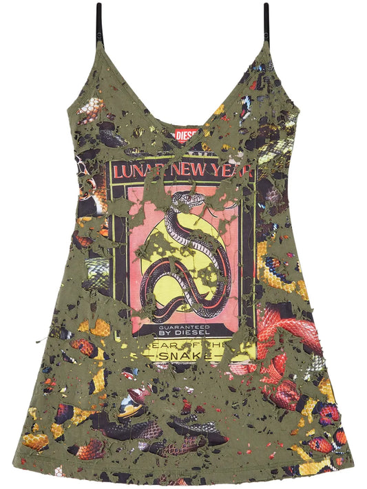 New Year Of The Snake Capsule Mini Dress