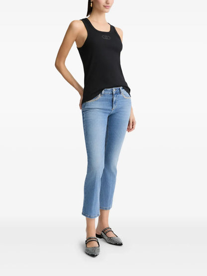 Cropped Bootcut Jeans
