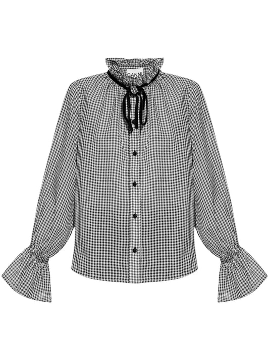 Sheer Check Shirt