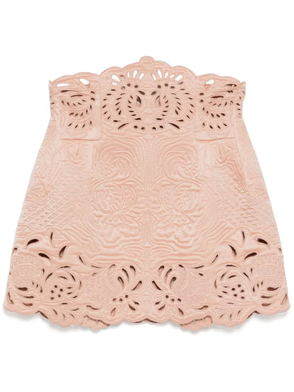 Floral-Embrodery Midi Dress