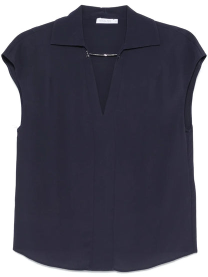 Chain-Detail Blouse
