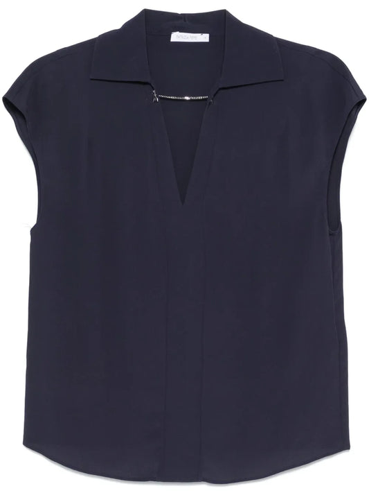 Chain-Detail Blouse