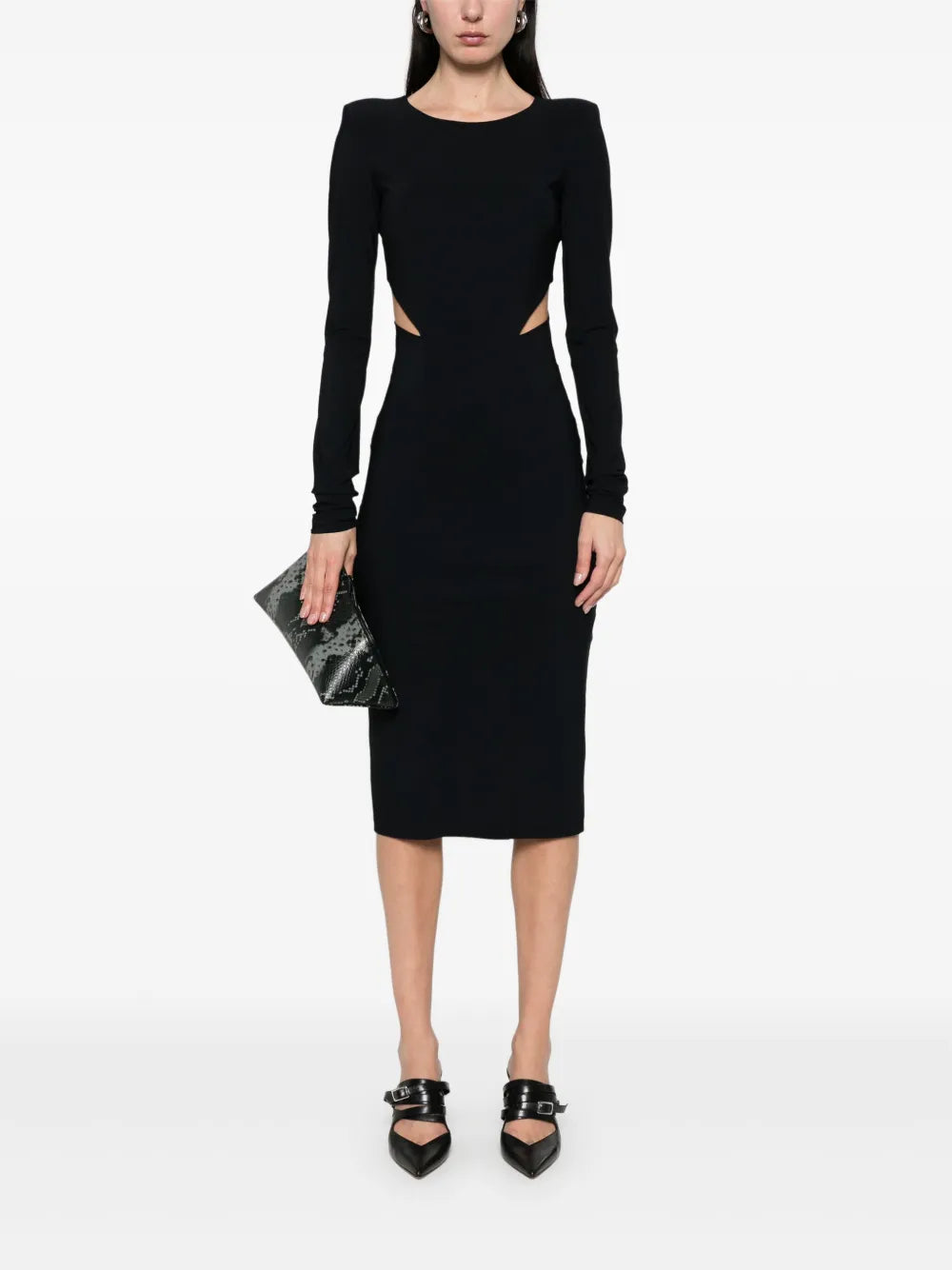 Cut-Out Midi Dress
