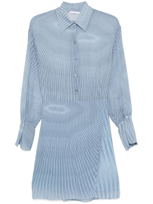 Abstract-Print Midi Dress