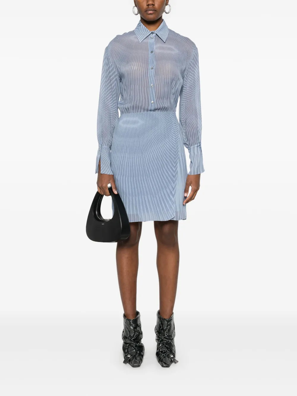 Abstract-Print Midi Dress