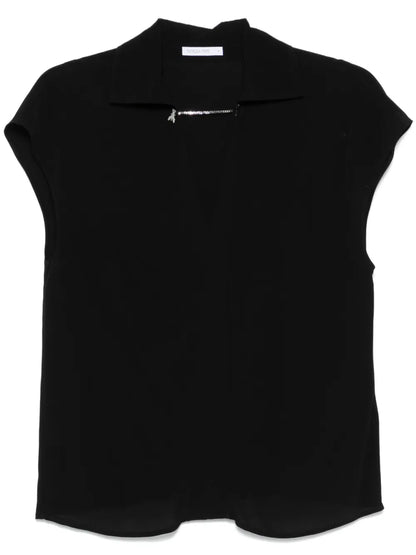 Chain-Detail Blouse