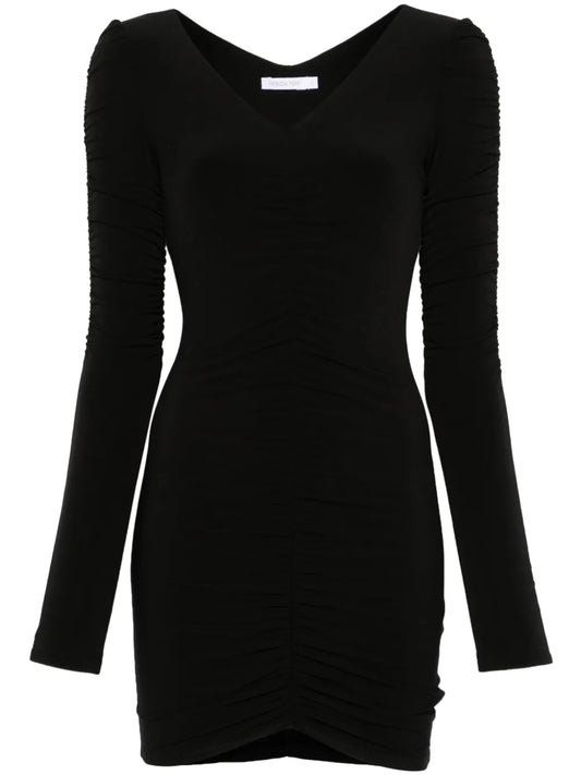 Draped-Detail Mini Dress
