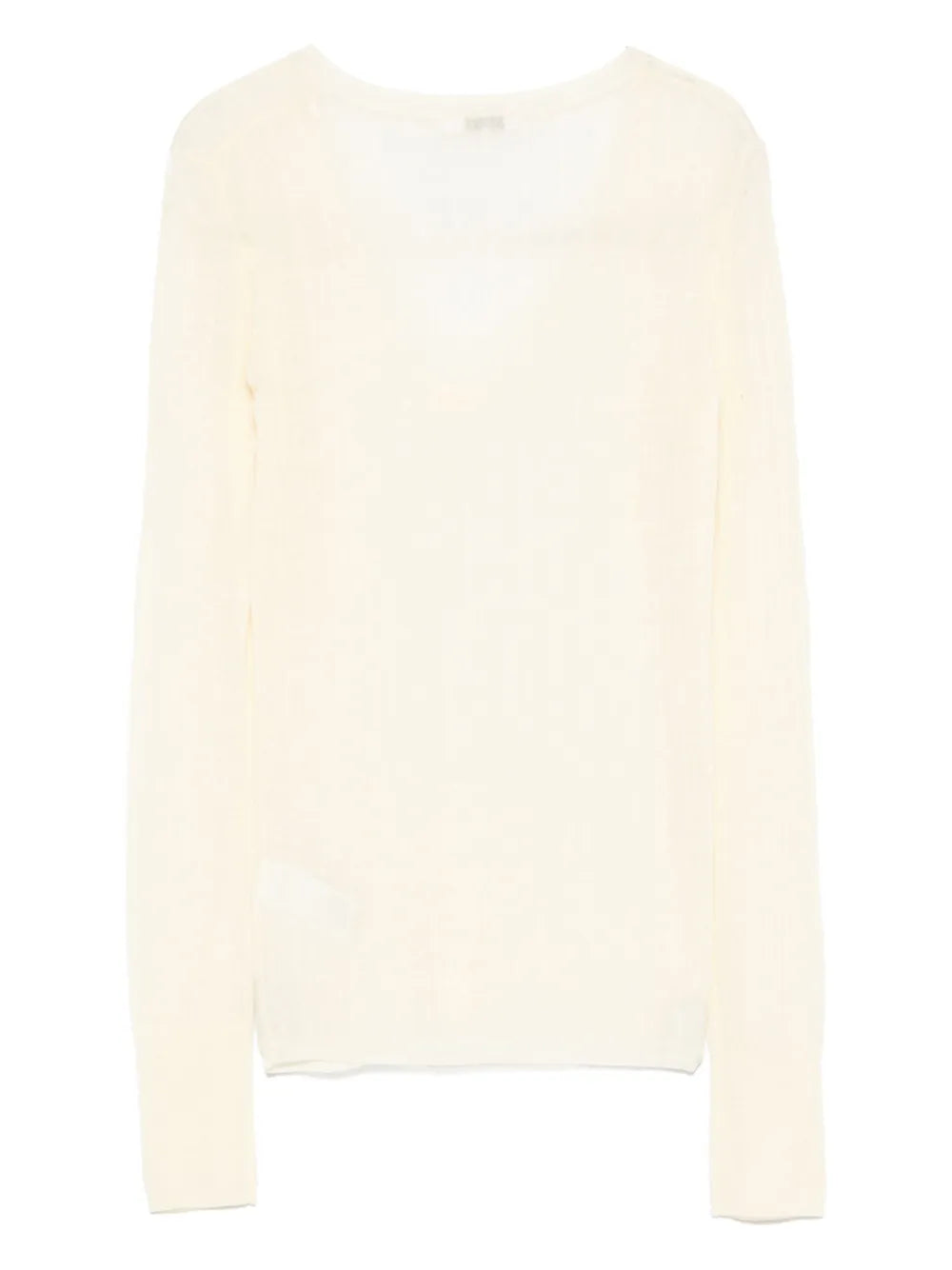 Fine-Knit V-Neck Sweater