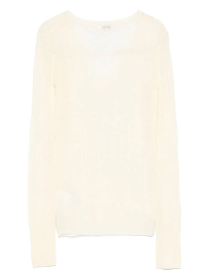 Fine-Knit V-Neck Sweater