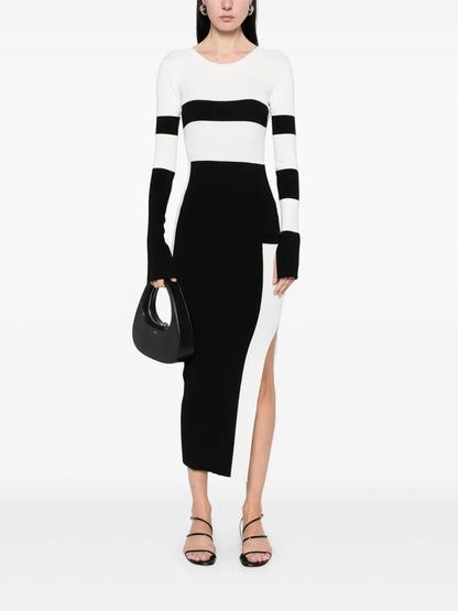 Colour-Block Midi Dress