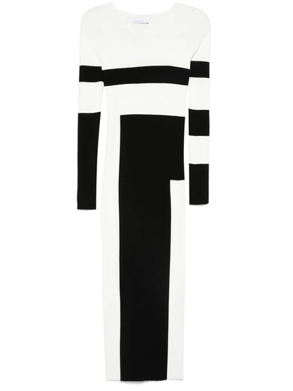 Colour-Block Midi Dress