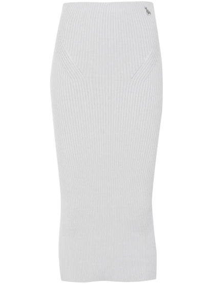 Ribbed Midi Skirt