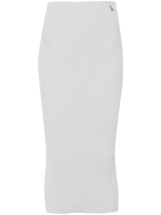 Ribbed Midi Skirt