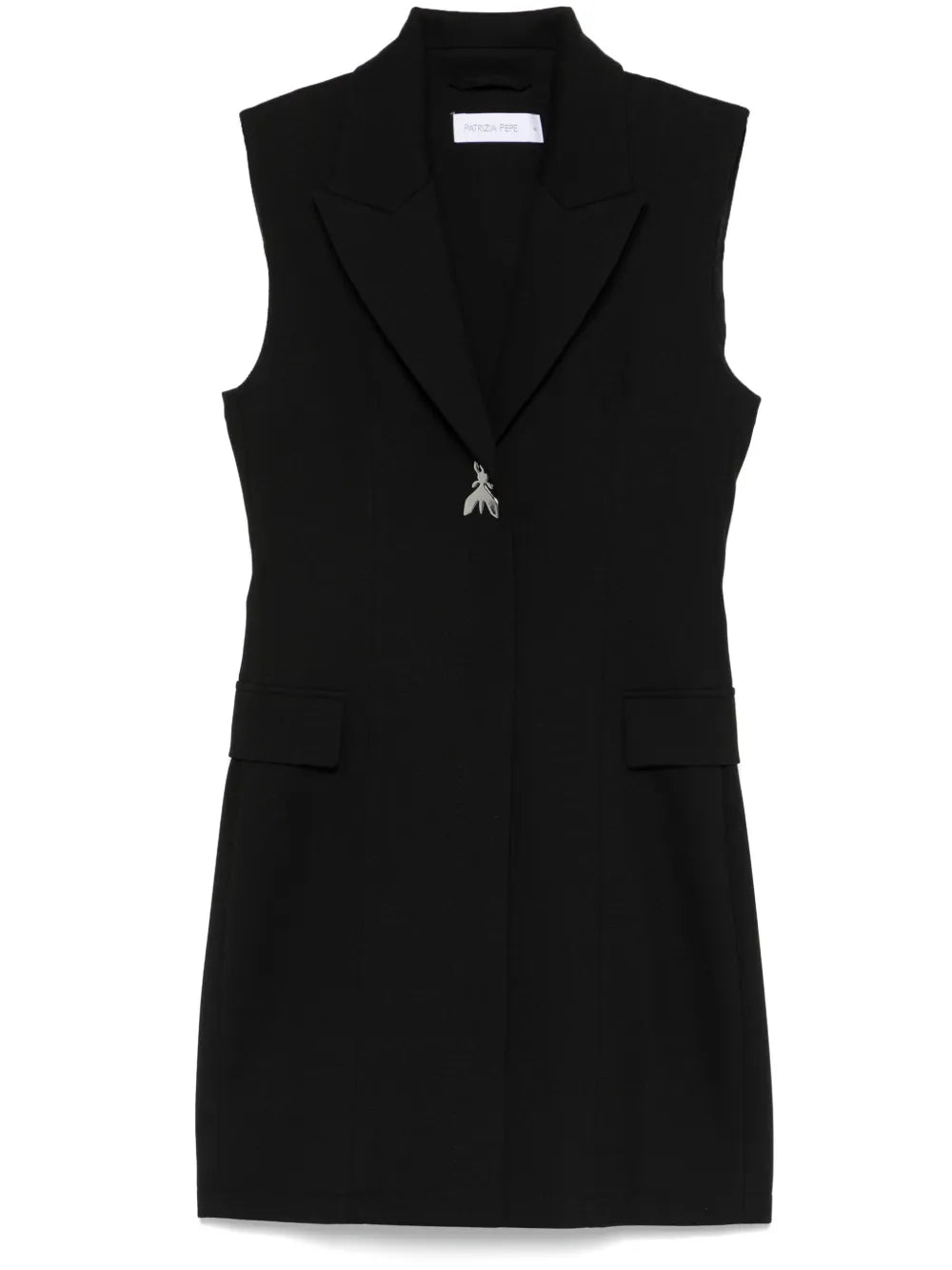 Logo-Plaque Mini Dress