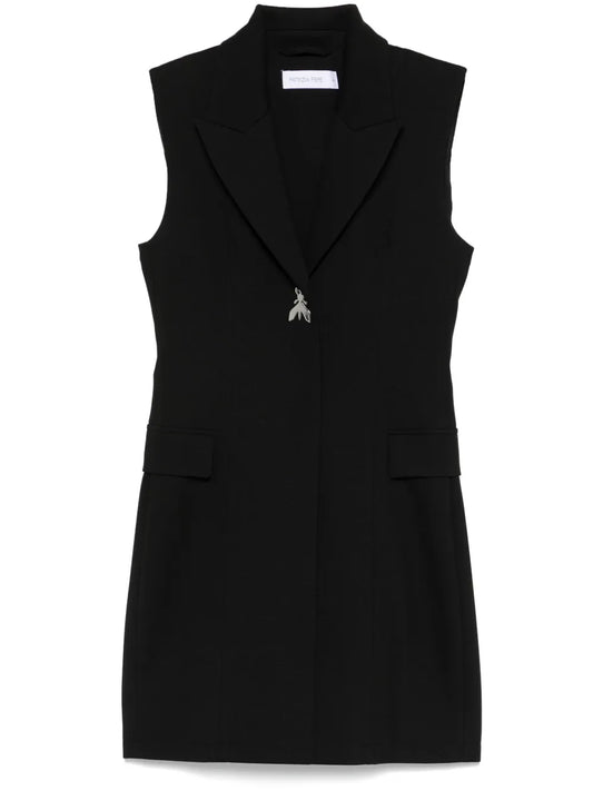Logo-Plaque Mini Dress