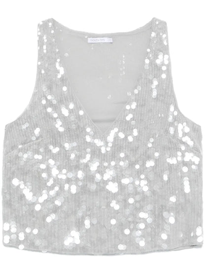 Dégradé-Effect Sequined Top