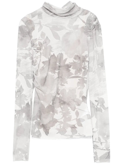 Floral-Print Top
