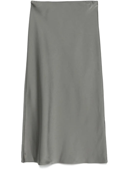 Satin Midi Skirt