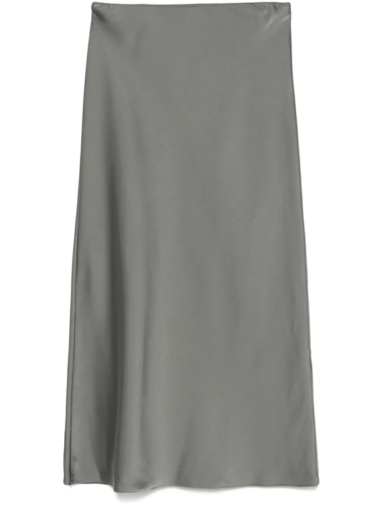 Satin Midi Skirt