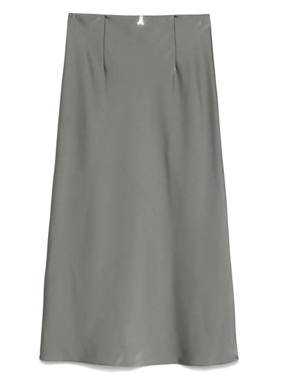 Satin Midi Skirt