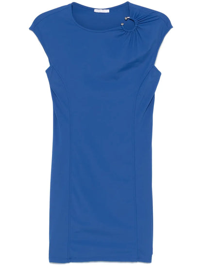 Piercing-Detail Mini Dress