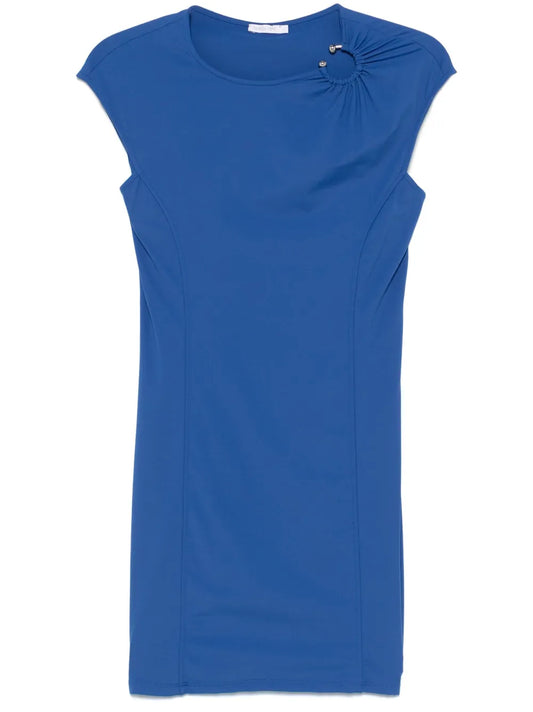 Piercing-Detail Mini Dress
