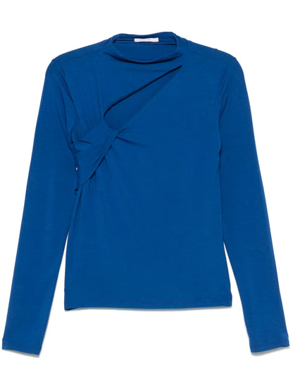 Cut-Out Draped Top