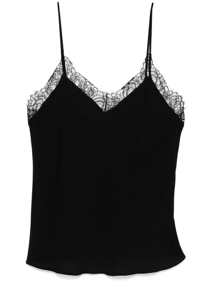 Lace-Trim Tank Top