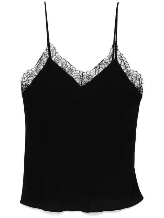 Lace-Trim Tank Top