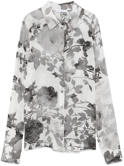 Floral-Print Blouse