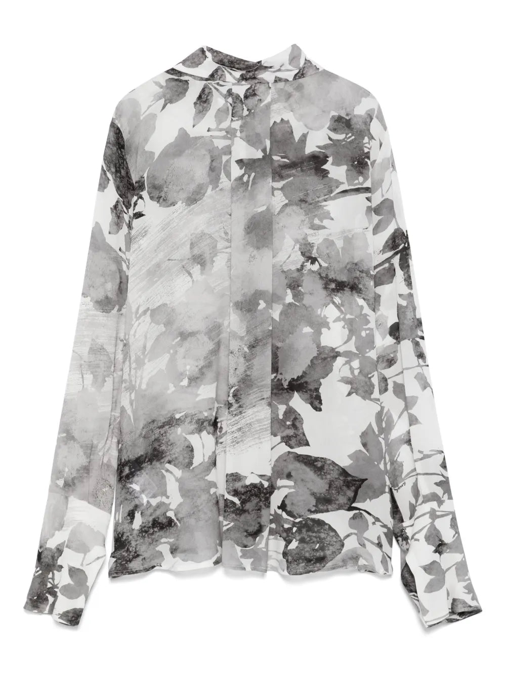 Floral-Print Blouse