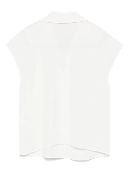 Cufflink-Detail Blouse