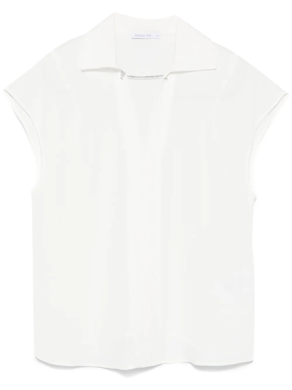 Cufflink-Detail Blouse