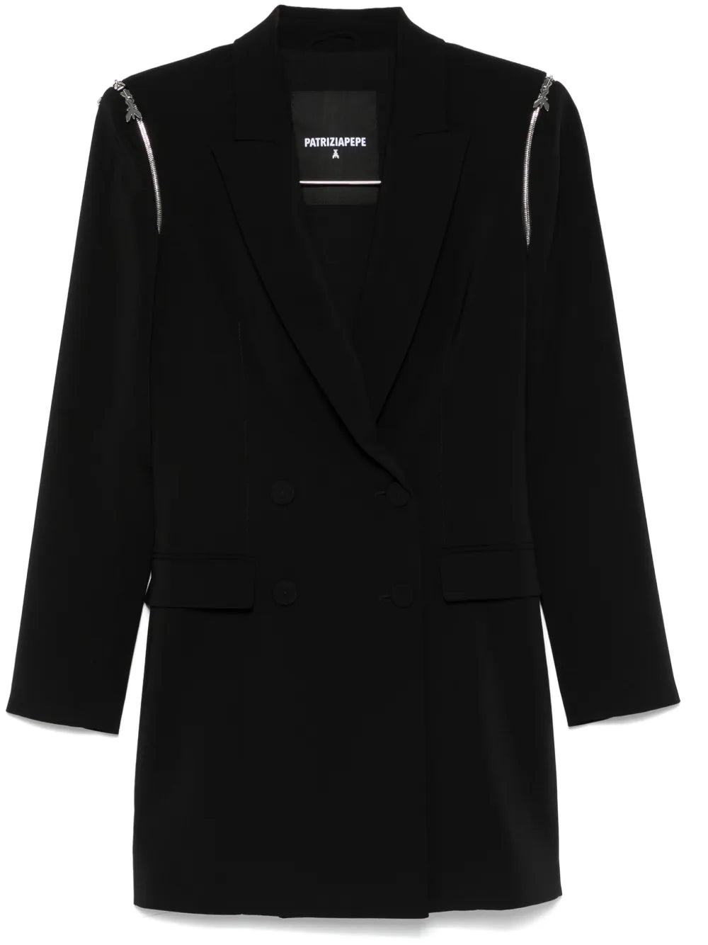 Detachable-Sleeve Mini Dress