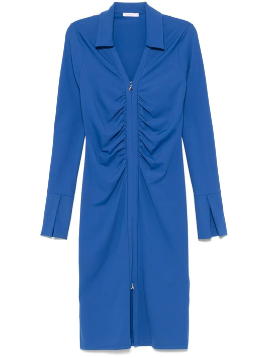 Zip-Up Midi Dress