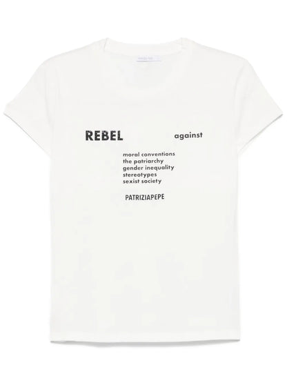 Raised-Text T-Shirt